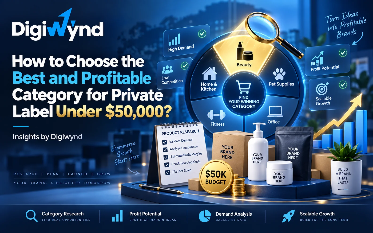 How to choose a profitable private-label category with a $50,000 budget